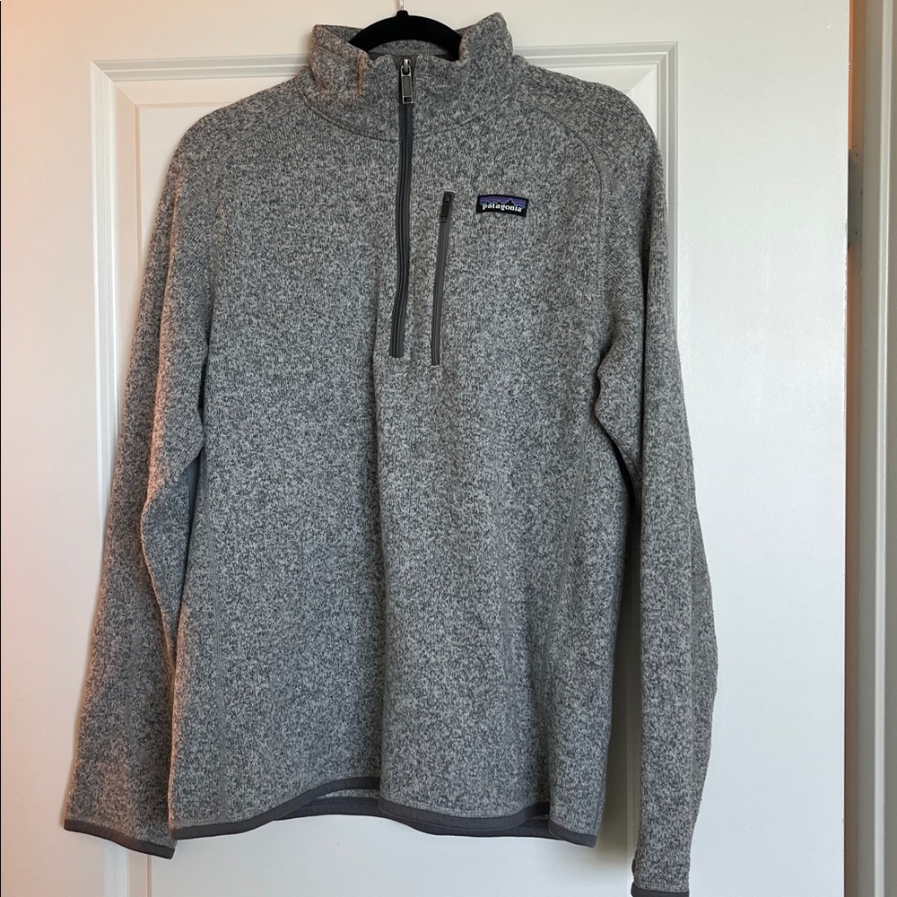 Patagonia Heathered Gray Fleece Pullover
